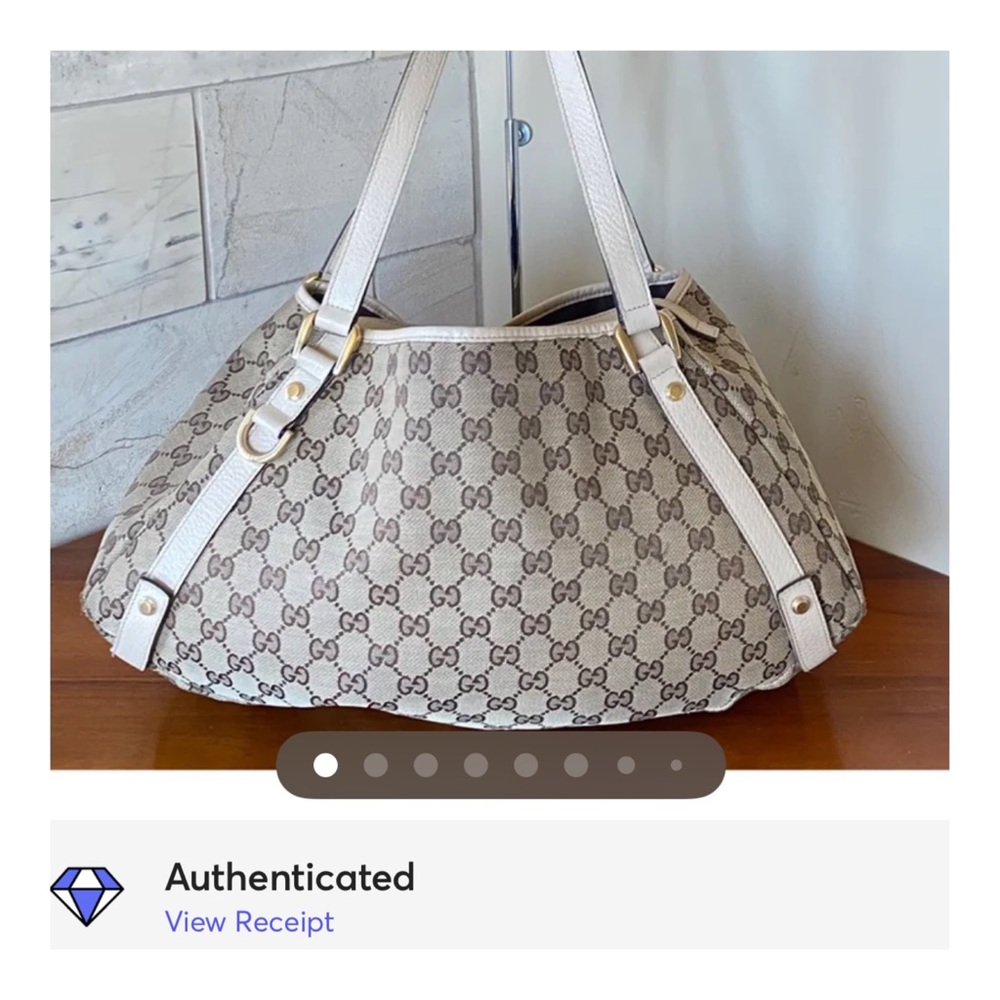 🔥SOLD🔥AUTHENTIC GUCCI SHOULDER BAG CANVAS - Picture 12 of 12